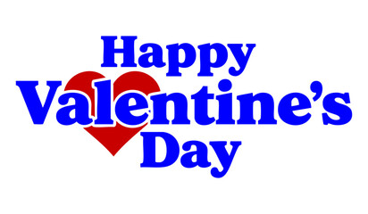 Happy Valentines Day greeting card. Calligraphic design for print cards, banner, poster Hand drawn text lettering for Valentines Day with hearts shape Vector illustration isolated on white background.