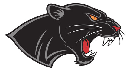 Obraz premium Fierce panther head Vector