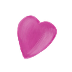 Obraz premium Soft purple heart shape art symbol of love romance affection and sweet valentine's day celebration, png background.