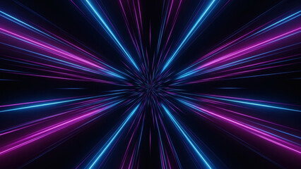 Modern abstract high-speed movement. Dynamic motion light trails with motion blur effect on dark background. Futuristic, technology pattern for banner or poster design.