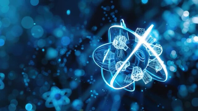 Video A mysterious abstract representation of a glowing object