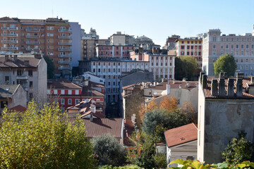 Cityscape of Trieste, Italy 