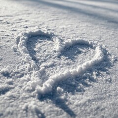 Fototapeta premium Snowy Heart