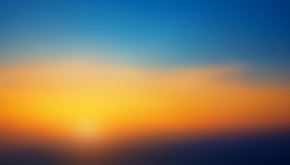 Obraz premium Vibrant Blurred Gradient Background With Warm Orange Yellow And Blue Colors