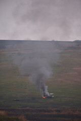 12_15_2025 Donetsk region Ukraine destroyed car 