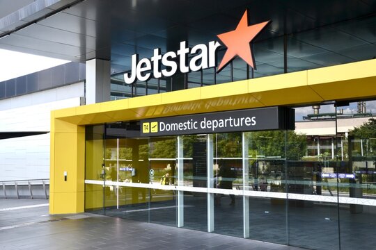 Entrance to Jetstar terminal at Melbourne Airport