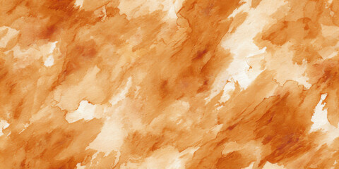 abstract orange watercolor texture swirling warm amber hues with ethereal blends and copy space for autumn wallpaper and banner designs