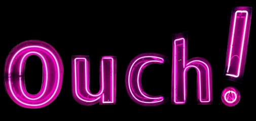 ouch! pink neon lights