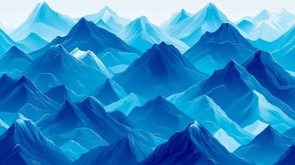 snow-capped mountain landscape, illustration