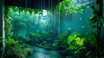 beautiful green leaves in the garden