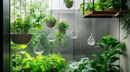 beautiful green leaves in the garden