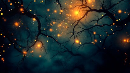 Dark wood background with mysterious light