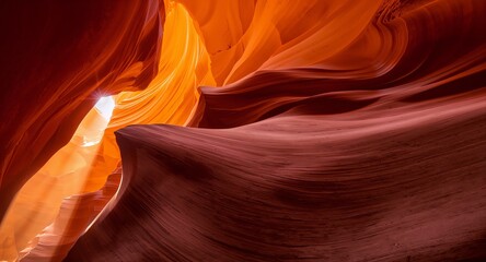 Obraz premium Abstract canyon light and warm textured rock formations