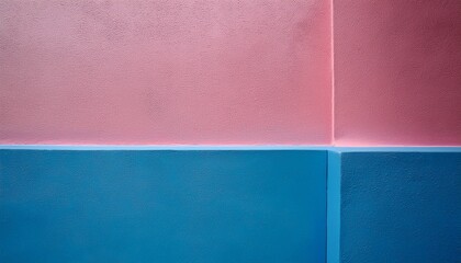 Fototapeta premium Pink And Blue Wall Background