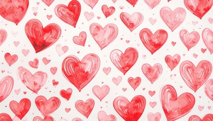 Abstract watercolor heart background. Concept love, valentine day greeting card.