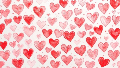 Abstract watercolor heart background. Concept love, valentine day greeting card.