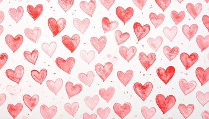 Abstract watercolor heart background. Concept love, valentine day greeting card.