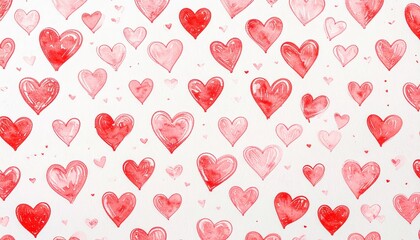 Abstract watercolor heart background. Concept love, valentine day greeting card.