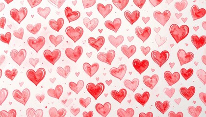 Abstract watercolor heart background. Concept love, valentine day greeting card.