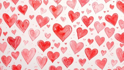 Abstract watercolor heart background. Concept love, valentine day greeting card.