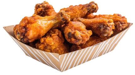 Delicious golden brown fast food snack assortment ready to eat now.