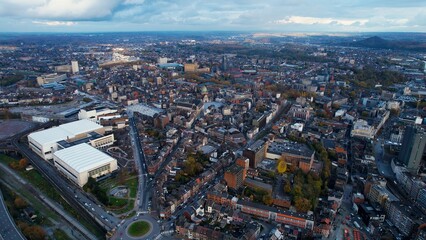 Aerial Around The City Charleroi