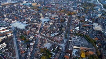 Aerial Around The City Charleroi