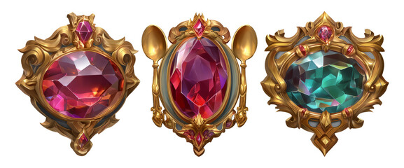 Glazed Gourmet Medals Designed for Culinary Achievements and Awards Display