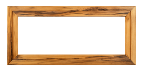 rustic wooden frame constructed from wide boards arranged symmetrically with pronounced wood grain and warm natural texture