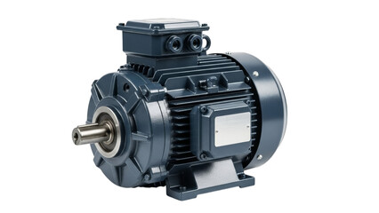 Electric Motor on Transparent Background