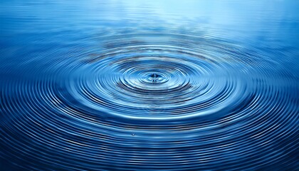 calming water ripple background with concentric circles and blue tones