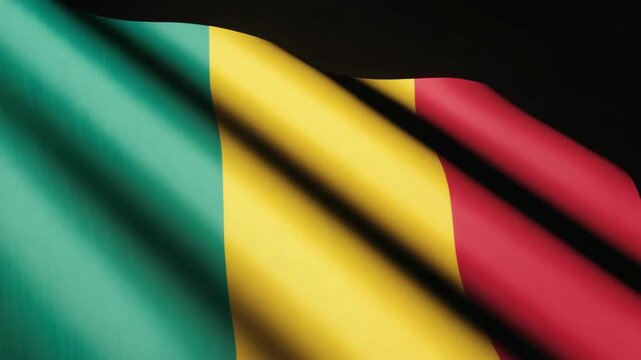 The flag of Somalia is seen here fluttering against a backdrop of blurred sunlight. The flag features blue, white, and red stripes that symbolize unity and peace among the people of Somalia.