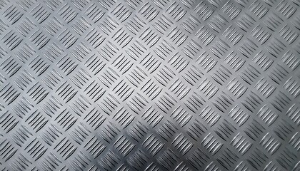 brushed metal diamond plate texture with raised tread pattern industrial stainless steel background seamless