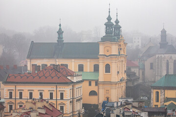 Panorama miasta Przemyśl, województwo podkarpackie, Polska. Stare Miasto w Przemyślu, Polska. Panorama z Wieży Zegarowej. © Leszek Szelest