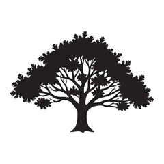 Obraz premium tree silhouette vector