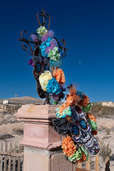 A D&iacute;a de los Muertos grave at Terlingua Cemetery.