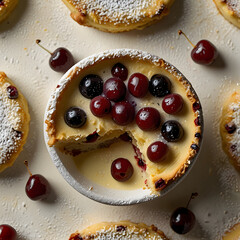 Cherry and blueberry clafouti: a delightful dessert!