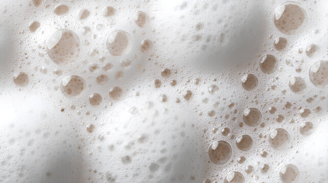 Soap foam or shampoo Soap foam texture or shampoo surface with bubble isolated with clipping path on background.