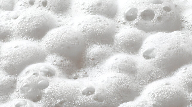Soap foam or shampoo Soap foam texture or shampoo surface with bubble isolated with clipping path on background.