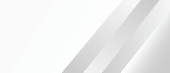 White and gray with black  abstract vector long minimal banner Vector abstract graphic geometric Pattern design background template.