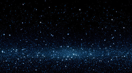 Starry night sky overlay with shimmering blue stars on a black background contrasting with a bright white space ideal for creative design projects and visual storytelling