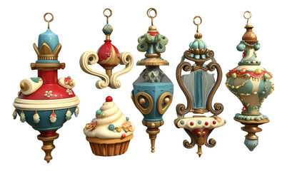 Obraz premium Whimsical 3D Artisan Desserts and Toy Tools for Creative Design Projects