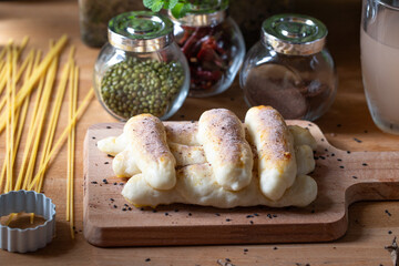 Nutritious Cheese Whole Wheat Bread for Breakfast