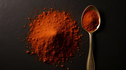 red hot chili pepper on spoon