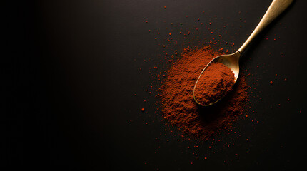 red hot chili pepper on spoon