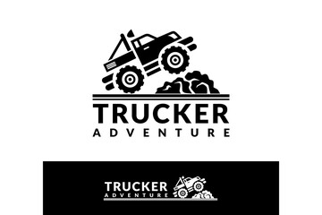 Monster truck logo design template ready for offroad sport vehicle and automotive company © cahyo