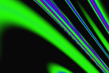 Abstract green blue pattern on black 
background, texture, ornament. 
Fashionable beautiful wallpaper, graphic color
design for notebook cover, copybook, paper, 
packaging. Curved wavy glow lines.