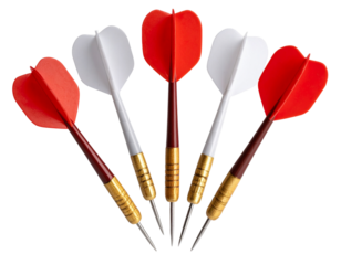 Colorful Foam Darts with Shadow Play and Dynamic Layout