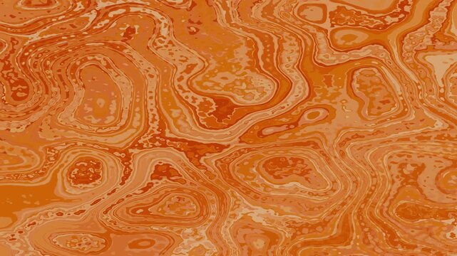 Orange abstract animated background 4k seamless loop
