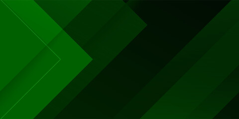 Abstract overlap papercut dark green background. Simple pattern with shadow concept. Eps10 vector